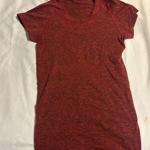 lululemon athletica Red Muscle Tee